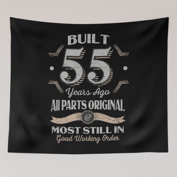 Item preview, 55th Birthday 55 Years Old Vintage All Parts Original T-Shirt designed and sold by EdwardsBaron.
