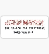 JOHN MAYER WORLD TOUR 2017 Sticker