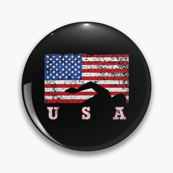 Artikelvorschau, Amerikanische Flagge schwimmendes USA-Geschenk, Schwimmen-Team-T-Shirt entworfen und verkauft von EdwardsBaron.