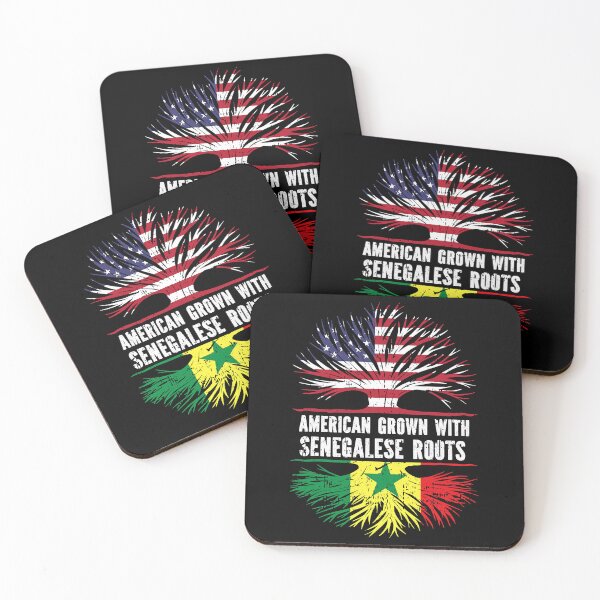 Item preview, American Grown with Senegalese Roots USA Flag Senegal T-Shirt designed and sold by EdwardsBaron.