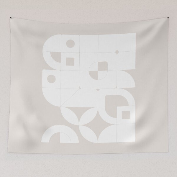 Item preview, White Geometry designed and sold by MDRNHOME.