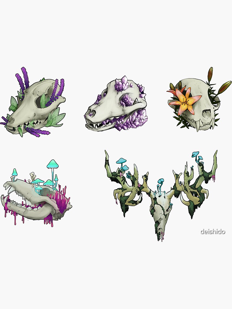 Mini Skull Prints by deishido