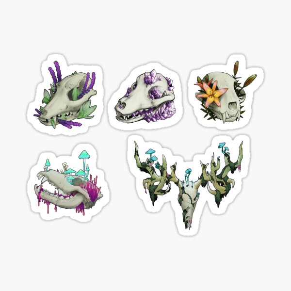 Mini Skull Prints Sticker