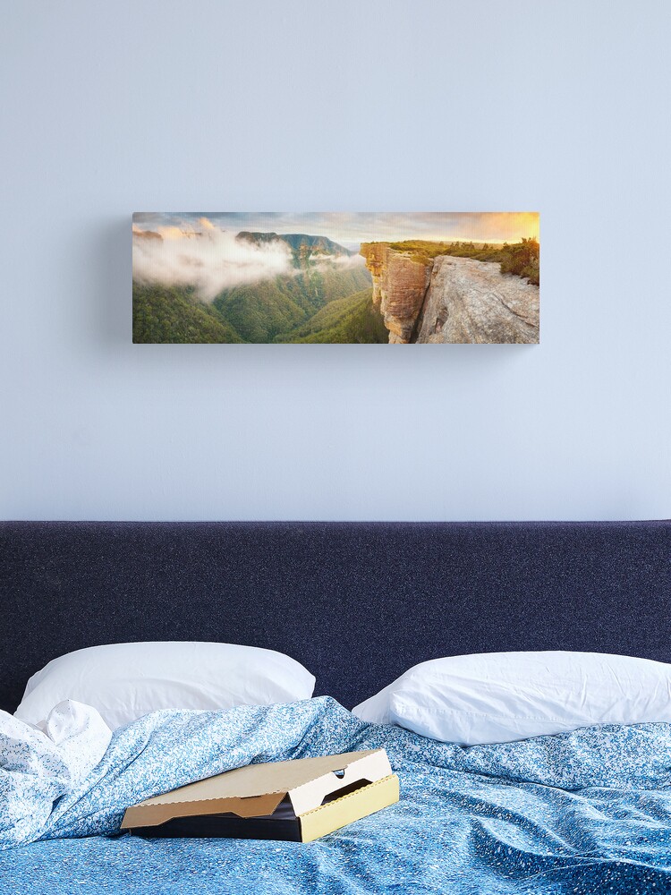 Thumbnail 2 of 3, Canvas Print, Kanangra Walls, Kanangra Boyd National Park, New South Wales, Australia designed and sold by Chockstone.