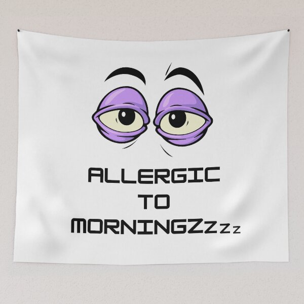 Item preview, Allergic To Mornings designed and sold by LiToDesignCo.