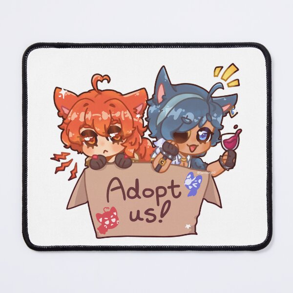 Item preview, genshin impact kaeya and diluc catboys  designed and sold by 0amburgh0.