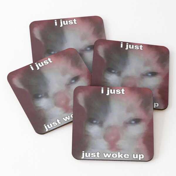Item preview, i just woke up | kawaii sleeping cat designed and sold by jassine11.
