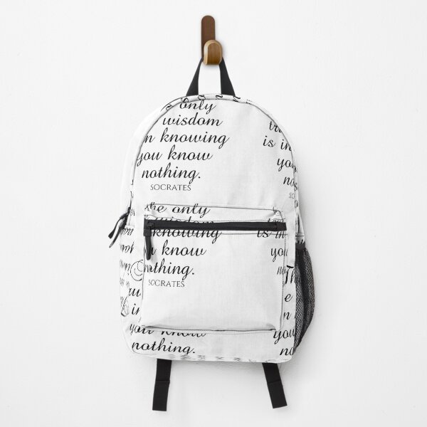 Item preview, Socrates Quote - The Only True Wisdom Is In Knowing You Know Nothing - Wisdom - Black designed and sold by PhiloJourney.