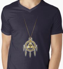Yu-Gi-Oh! Shining Millennium Ring Men's V-Neck T-Shirt