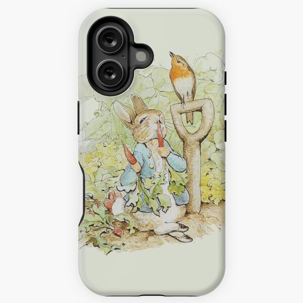 Vista previa del artículo con la obra «Peter Rabbit comiendo zanahorias - Beatrix Potter», diseñado y vendido por vintageemporium.