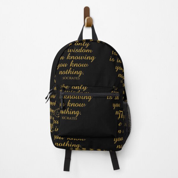Item preview, Socrates Quote - The Only True Wisdom Is In Knowing You Know Nothing - Wisdom - Gold designed and sold by PhiloJourney.