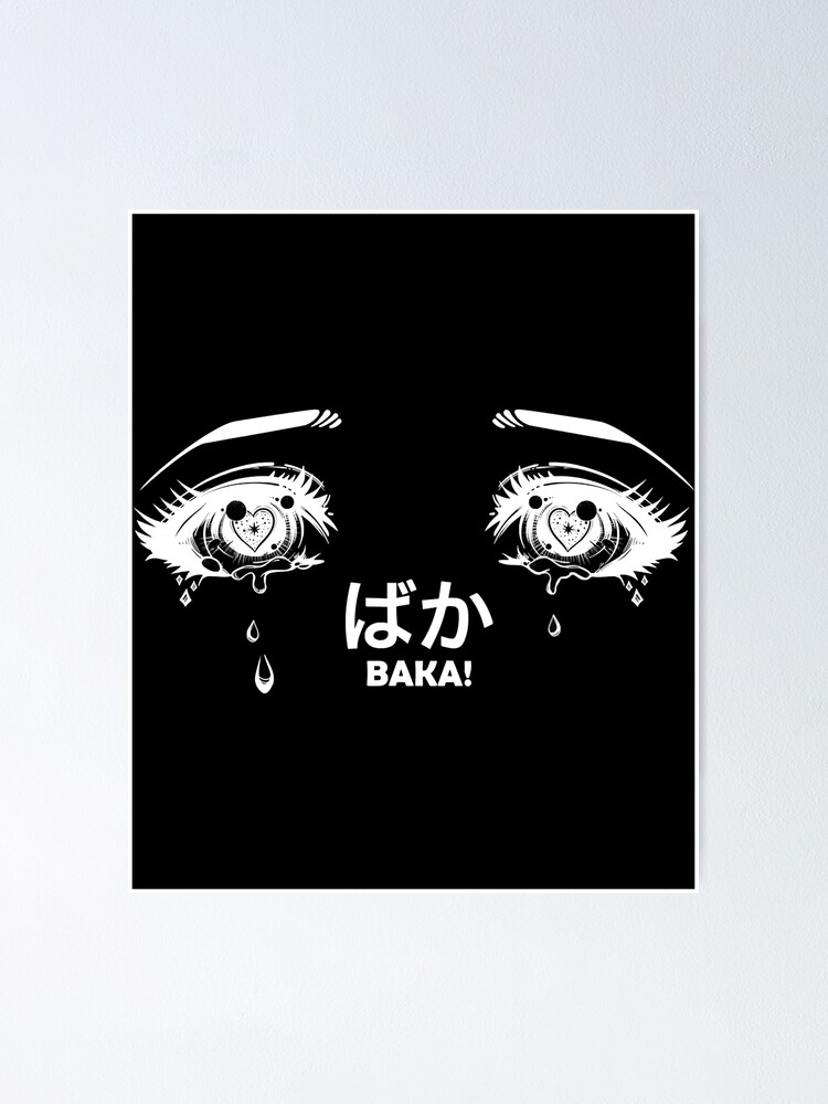 "Anime Eyes TShirt Kawaii Pastel Goth Yandere Aesthetic" Poster by