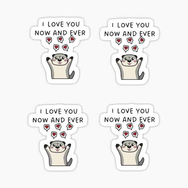 Item preview, Significant Otters sticker packs designed and sold by Dailyanimal.