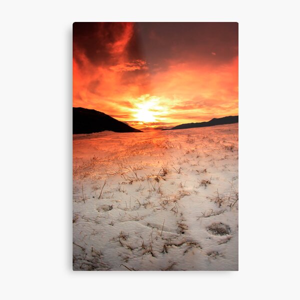 Snow Sunrise Metal Print