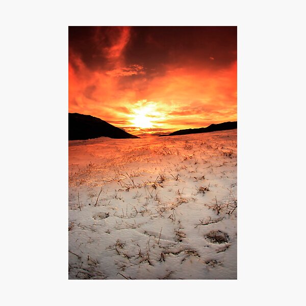 Snow Sunrise Photographic Print