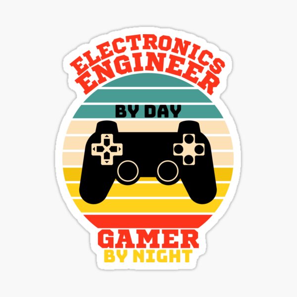 Funny Electronics Engineer Gaming Vintage Video Games Lovers Sticker For Sale By Hhppppp 2697