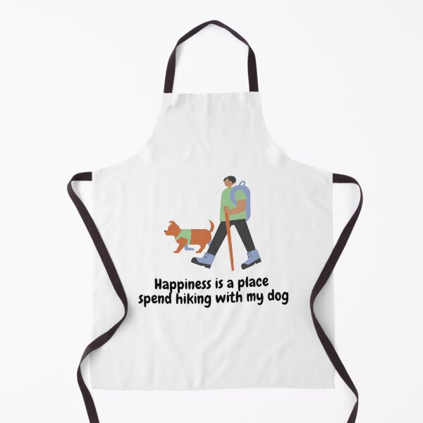 Item preview, Happiness is a place spent hiking with my dog designed and sold by orbsight.