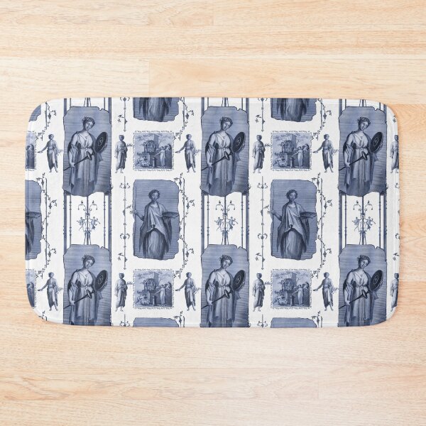 Item preview, NeoClassical Toile de Jouy Blue and White designed and sold by AntiqueImages.