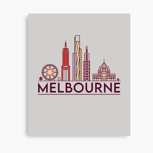 Item preview, Melbourne cityscape designed and sold by chrlalexandru.
