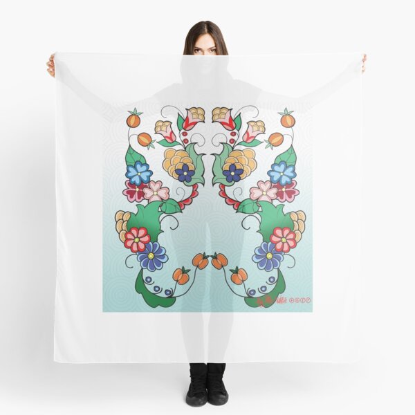 Ojibwa floral 2017 Scarf
