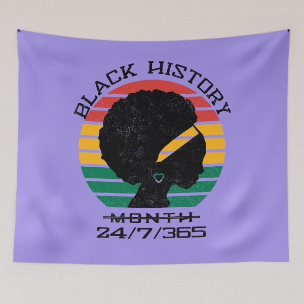 Item preview, Black History 24/7/365, Kente Retro Sunset Afro designed and sold by Art2Me.