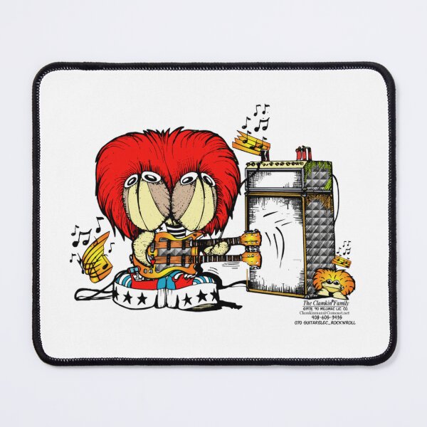 Item preview, Rock and Roll Forever Clamkin Cartoon - Nestor Playing Electric Guitar- Music to hurt your ears. designed and sold by Bruce Ingrassia.