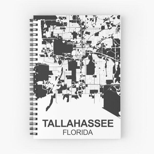 Item preview, Tallahassee city Black white Map Art Florida USA designed and sold by EpicMaps.