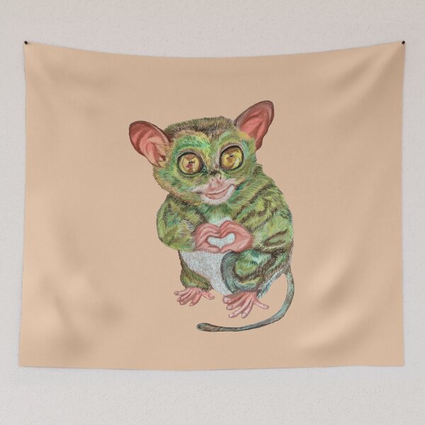 Item preview, Philippine Tarsier Portrait (Soft Pastel Painting)  designed and sold by MariaSibireva.