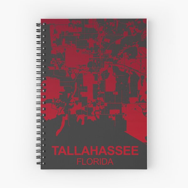 Item preview, Tallahassee red wine color Map Art Florida USA designed and sold by EpicMaps.