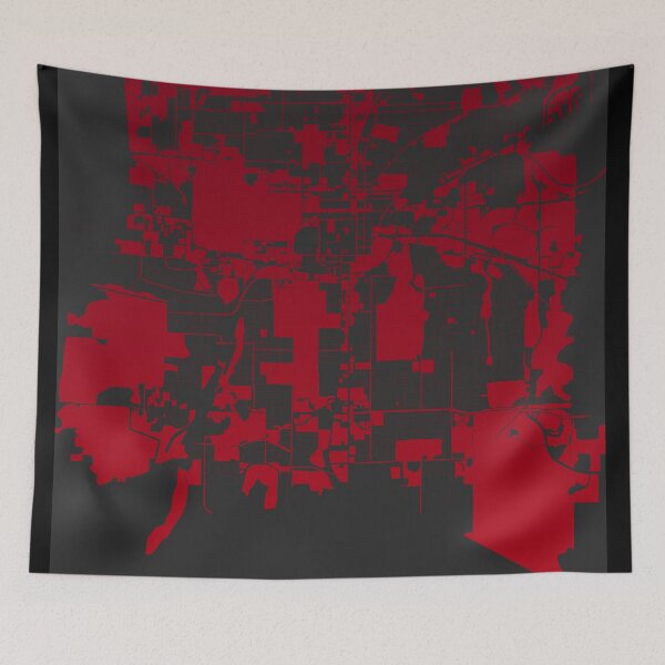 Item preview, Tallahassee red wine color Map Art Florida USA designed and sold by EpicMaps.