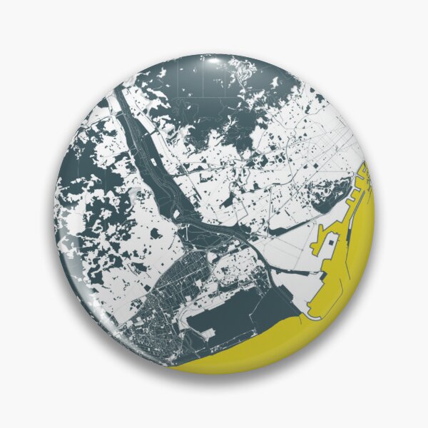 Item preview, Barcelona Spain Map Art blue yellow designed and sold by EpicMaps.