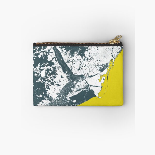 Item preview, Barcelona Spain Map Art blue yellow designed and sold by EpicMaps.