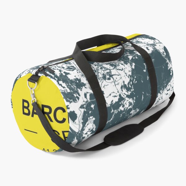 Item preview, Barcelona Spain Map Art blue yellow designed and sold by EpicMaps.