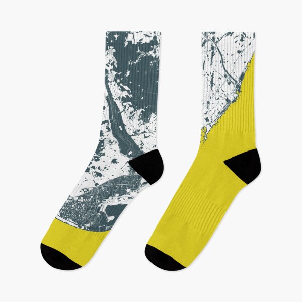 Item preview, Barcelona Spain Map Art blue yellow designed and sold by EpicMaps.