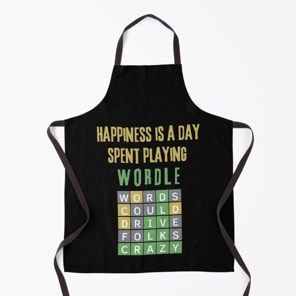 Item preview, HAPPINESS IS A DAY SPENT PLAYING WORDLE designed and sold by Moremon.