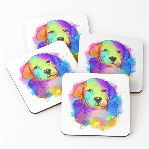 Item preview, Cute colorful puppy  designed and sold by Fine Art California.