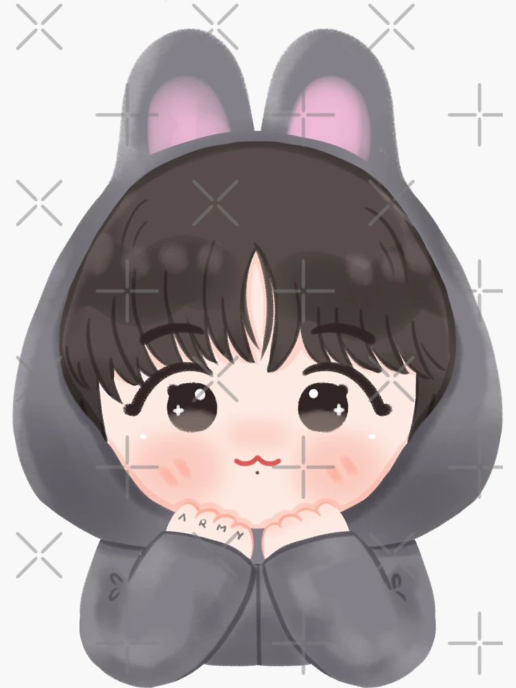 BUNNY KOOKIE Sticker for Sale by Loona7