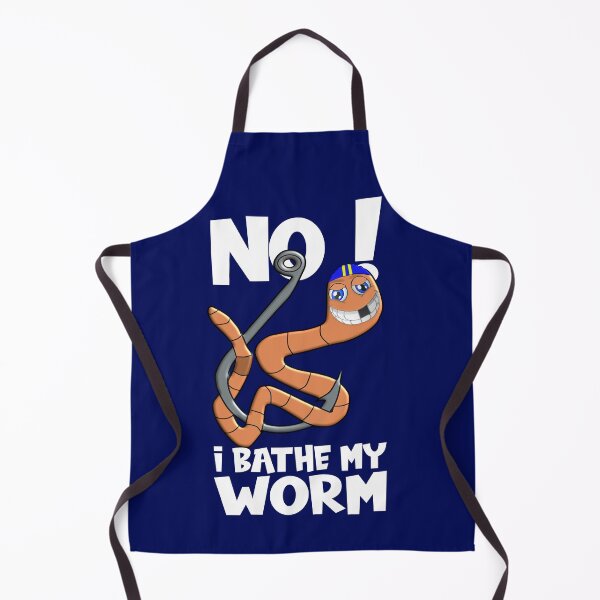 Item preview, I Bathe My Worm Angler Joke designed and sold by sbachstroem.
