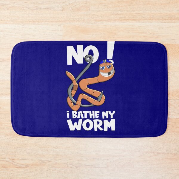 Item preview, I Bathe My Worm Angler Joke designed and sold by sbachstroem.