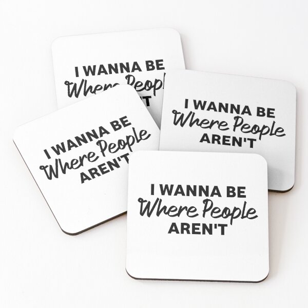 Item preview, I Wanna Be Where The People Aren't funny designed and sold by Eriksonshop.