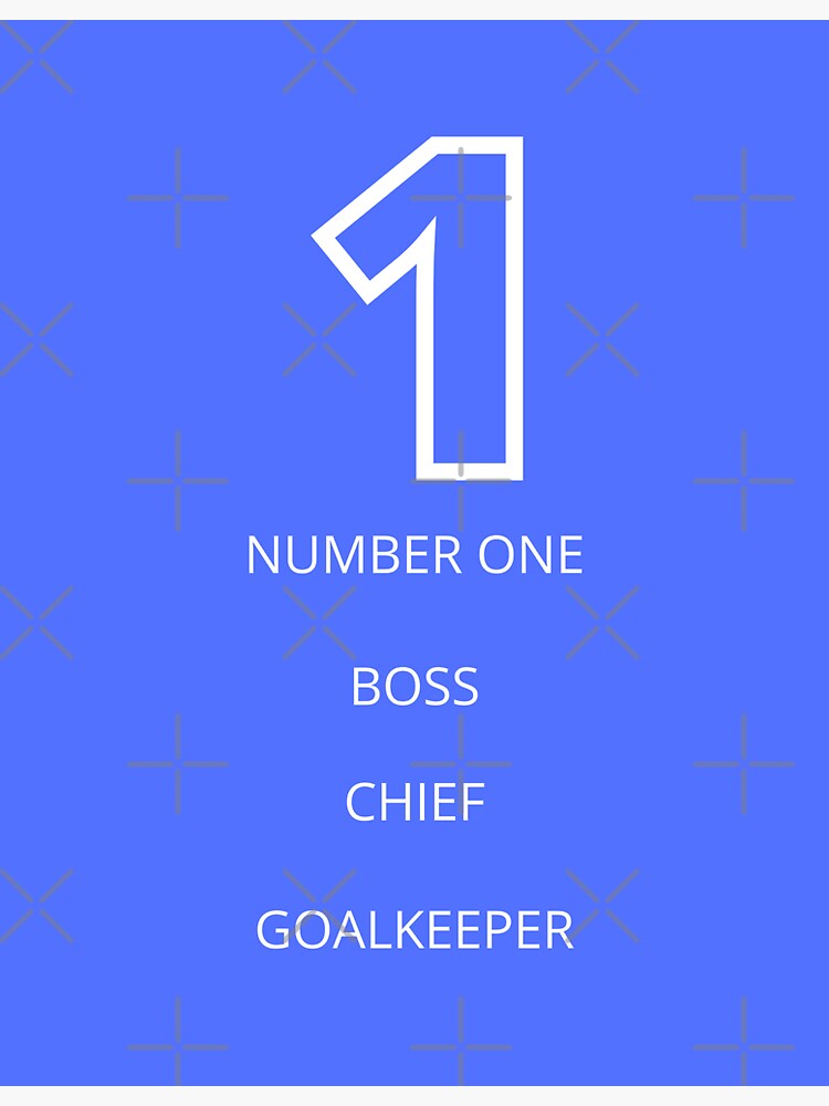 NUMBER boss, chief, goalkeeper, sport Sticker