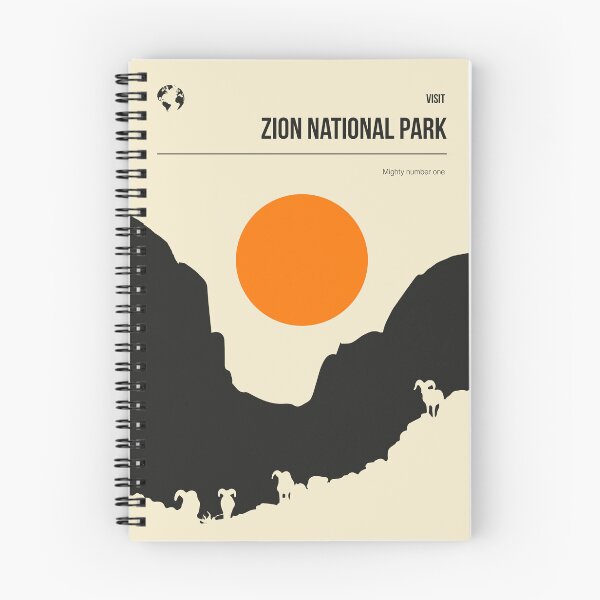 Item preview, Zion National Park Vintage Minimal Retro Travel Poster designed and sold by Stadify.