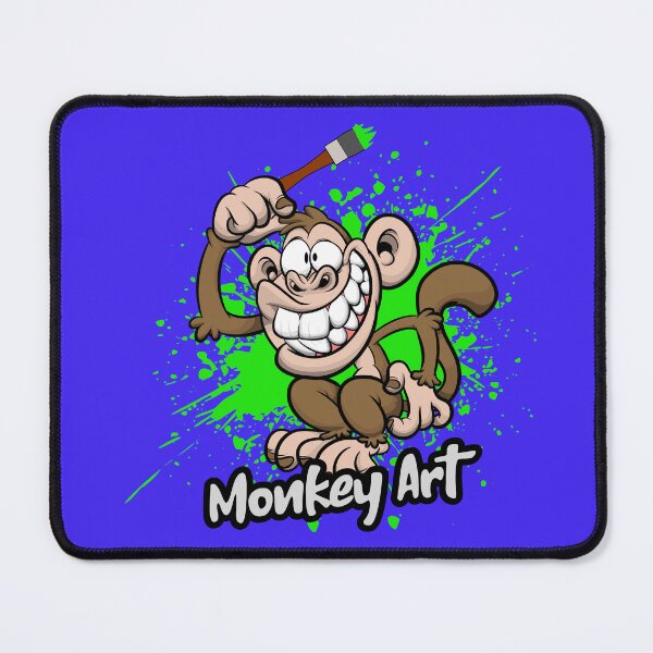 Item preview, Monkey Creates Art With His Brush designed and sold by sbachstroem.