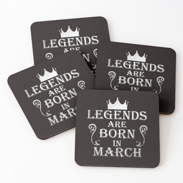 Item preview, Legends are born in March birthday designed and sold by DesignDS.