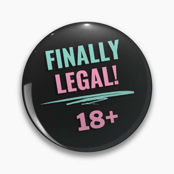 Item preview, Finally Legal 18 plus Happy Birthday designed and sold by Nepaz-Designs.
