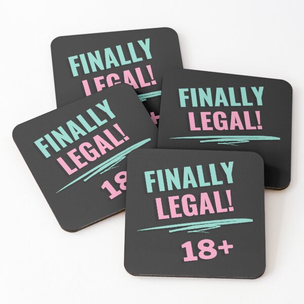 Item preview, Finally Legal 18 plus Happy Birthday designed and sold by Nepaz-Designs.