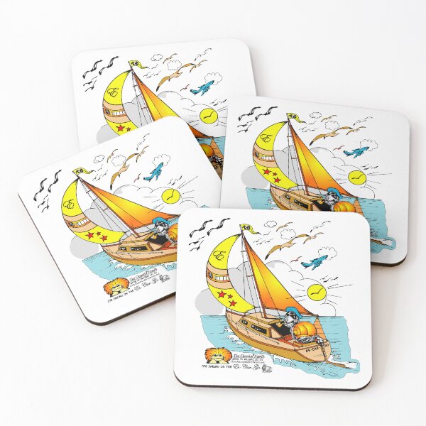 Item preview, Escargo Sailing Clamkin Family Cartoon Yachting on a nice Sunny Day designed and sold by Bruce Ingrassia.
