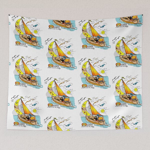 Item preview, Escargo Sailing Clamkin Family Cartoon Yachting on a nice Sunny Day designed and sold by Bruce Ingrassia.