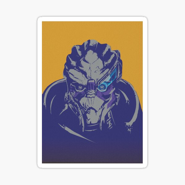 Artikel-Vorschau von Garrus Vakarian von Mass Effect Pop Art inspiriertes Porträt, designt und verkauft von picapicaDesign.