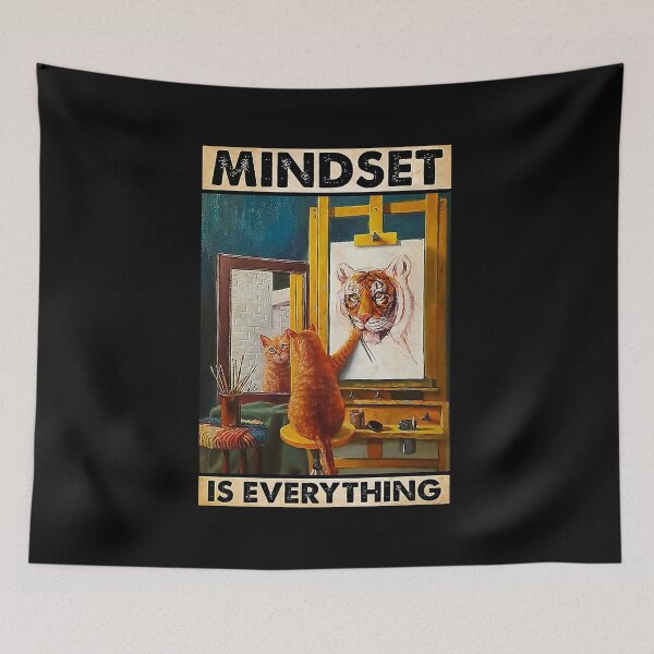 Item preview, Painting cat Mindset is everything designed and sold by KinstleHawa.